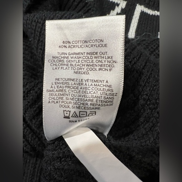 Express Shaker Knit EXP Logo Sweater XS - Picture 6 of 6